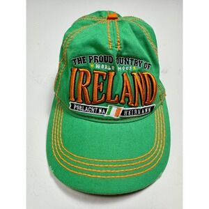 FOX Originals Men‎ Green Baseball Cap Ireland Irish Pride Distressed Hat Adjusts